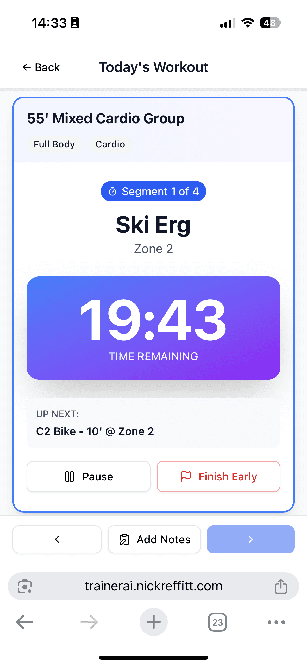 Adaptive Workout Sessions screenshot 5